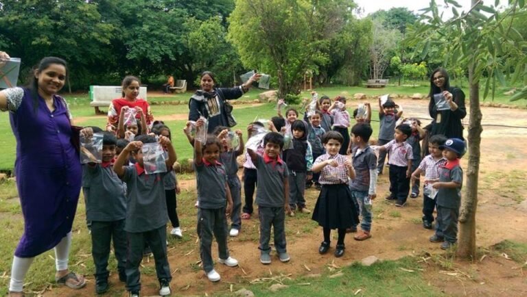 Students from Lovedale International School, Hyderabad, discovering the beauty of KBR Park, a green space in Hyderabad, Telangana, during a school-organized field trip.